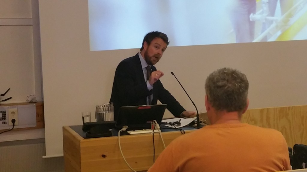 Kunnskapsminister Torbjørn Røe Isaksen holdt innlegg på Norges Arktiske Universitet, Campus Alta, sist fredag. KUVA HEIDI NILIMA MONSEN