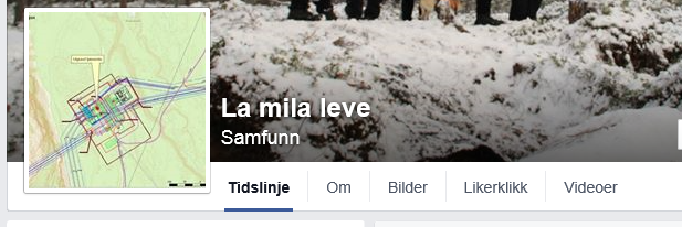 "La mila leve" er en aksjonsside til støtte for tjæremila på Skillemoen. KUVA SKJERMDUMP 