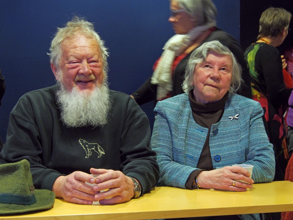 Reidun Mellom, her sammen med mannen Åge, fortalte om sin nye bok om kvenene. 