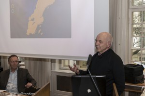 Her kan du se professor emeritus Henning Johanssons innlegg under Qvän Østlandets urfolksdebatt på Fritt Ord i Oslo 2. april. KUVA TOR PETTER GULBRANDSEN