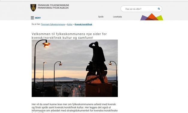 Nye nettsider for kvensk/norskfinsk kultur og samfunn