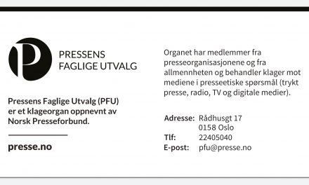 Uttalelse fra PFU