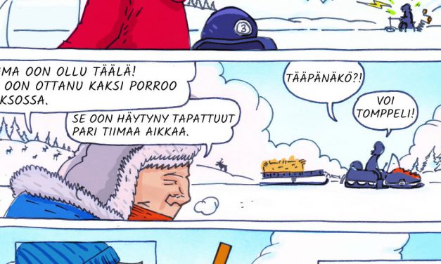 Kvensk tegneseriebok rett rundt hjørnet