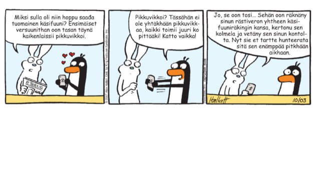 Kuvasarjoi ja arvauksii • Tegneserier og gåter