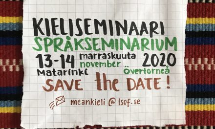 Meänkielen seminaari Matarengissä novemperikuussa