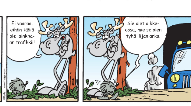 Kuvasarjoi ja vitsii • Tegneserier og vitser