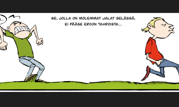 Kuvasarjoi ja vitsii • Tegneserier og vitser