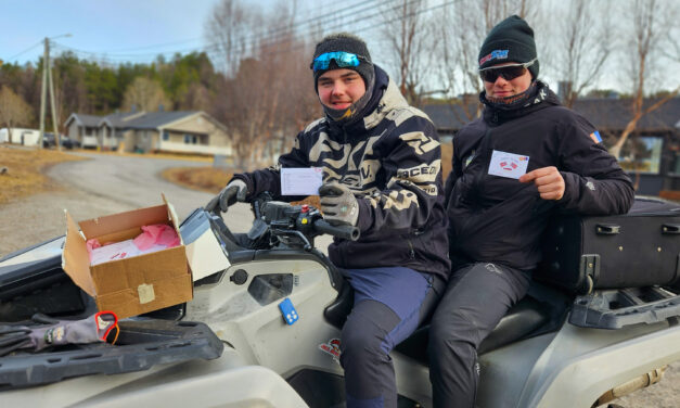 Med firehjuling fersk fra trykken