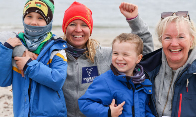 Artig å bli båret, men tautrekking var enda gøyere