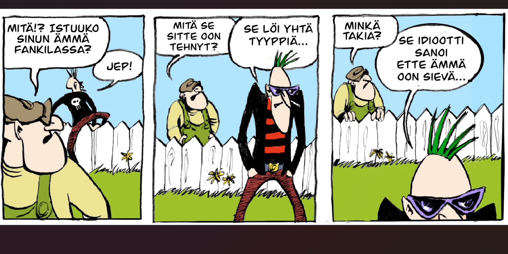 Tegneserier og vitser • Kuvasarjoi ja vitsii