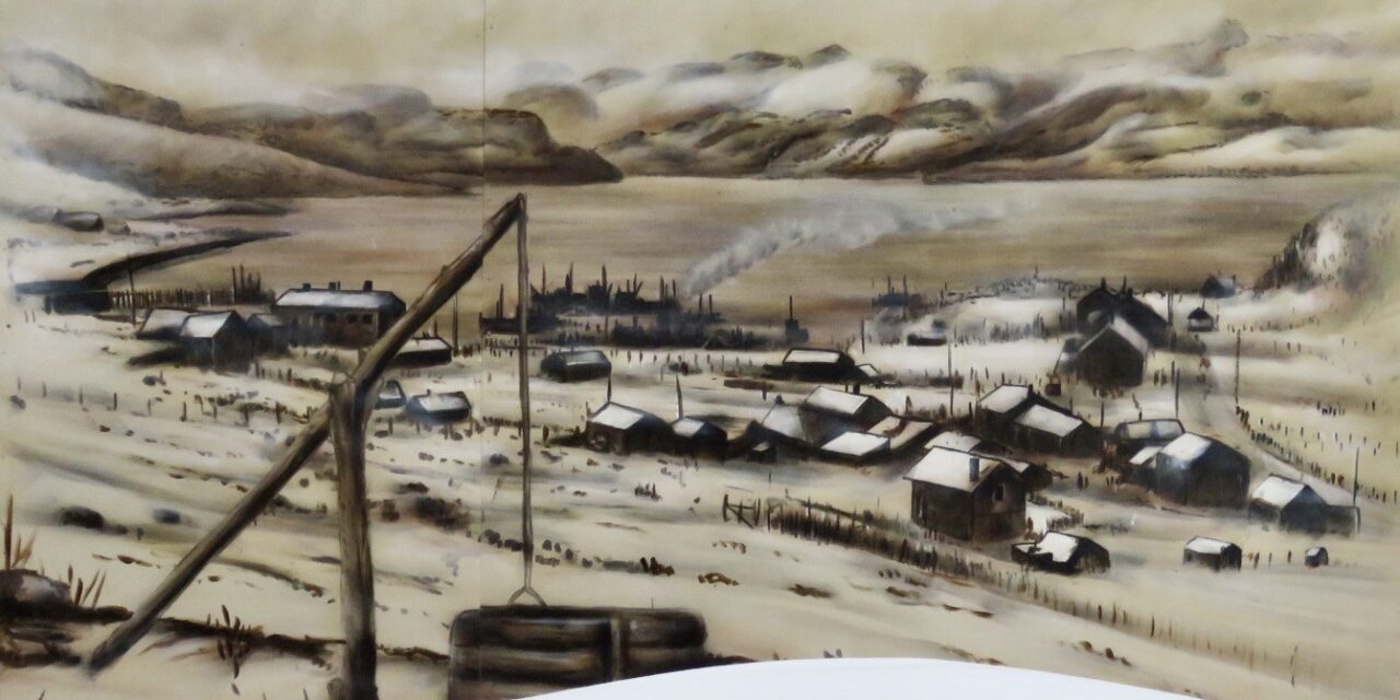 Malt bebyggelse fra gamle dager • Maalaus kylästä vanhoina aikoina