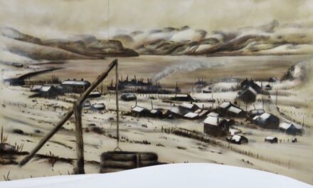 Malt bebyggelse fra gamle dager • Maalaus kylästä vanhoina aikoina