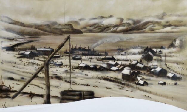 Malt bebyggelse fra gamle dager • Maalaus kylästä vanhoina aikoina