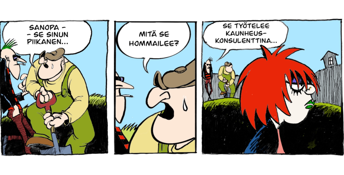 Tegneserier og vitser • Kuvasarjoi ja vitsii