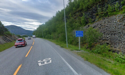 Her var vegvesenet usedvanlig tidlig ute