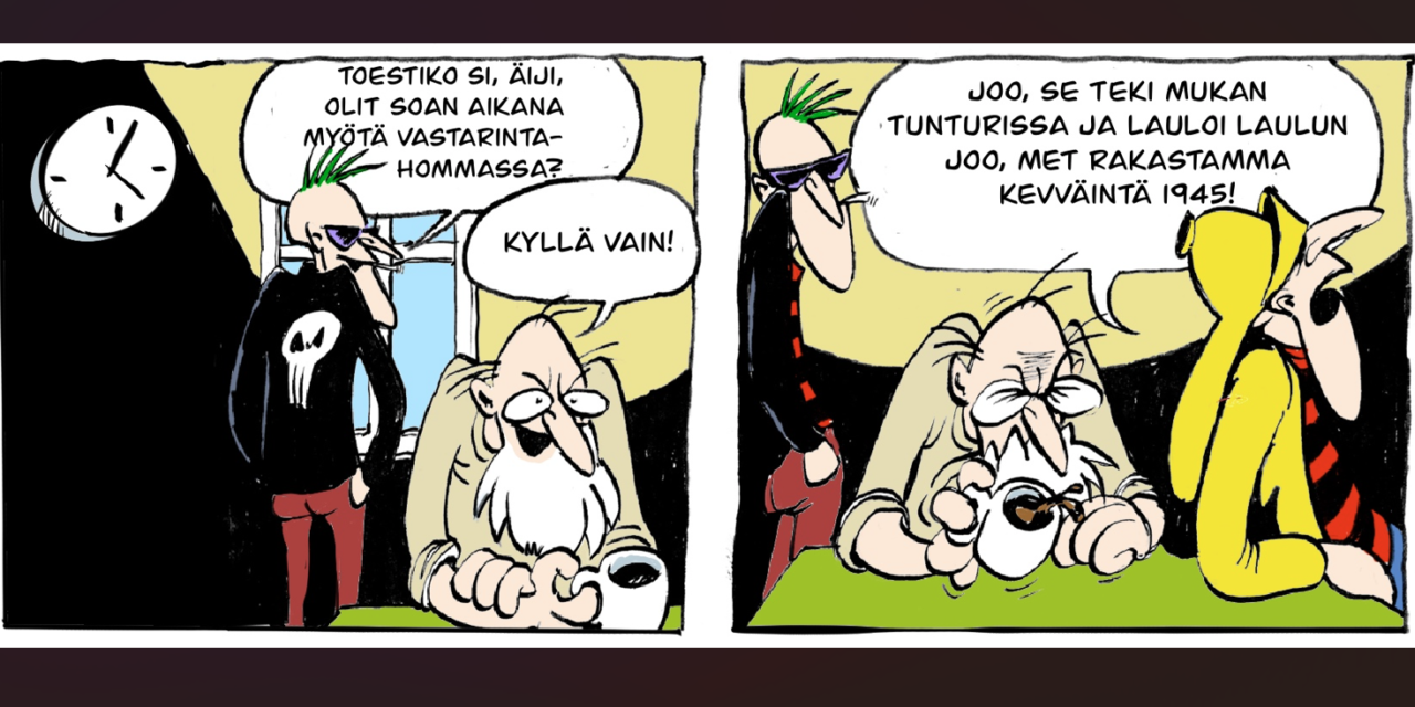 Tegneserier og vitser • Kuvasarjoi ja vitsii