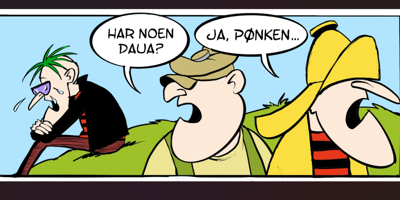 Tegneserier og vitser • Kuvasarjoi ja vitsii